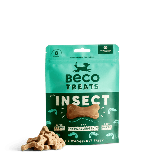 Insect Dog Treats with Apple & Chia Seeds