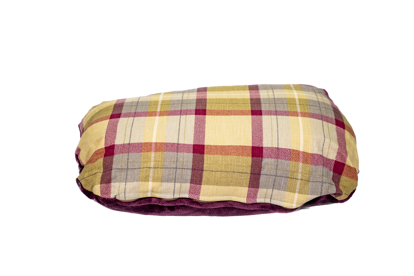 Checked Cave Dog Bed