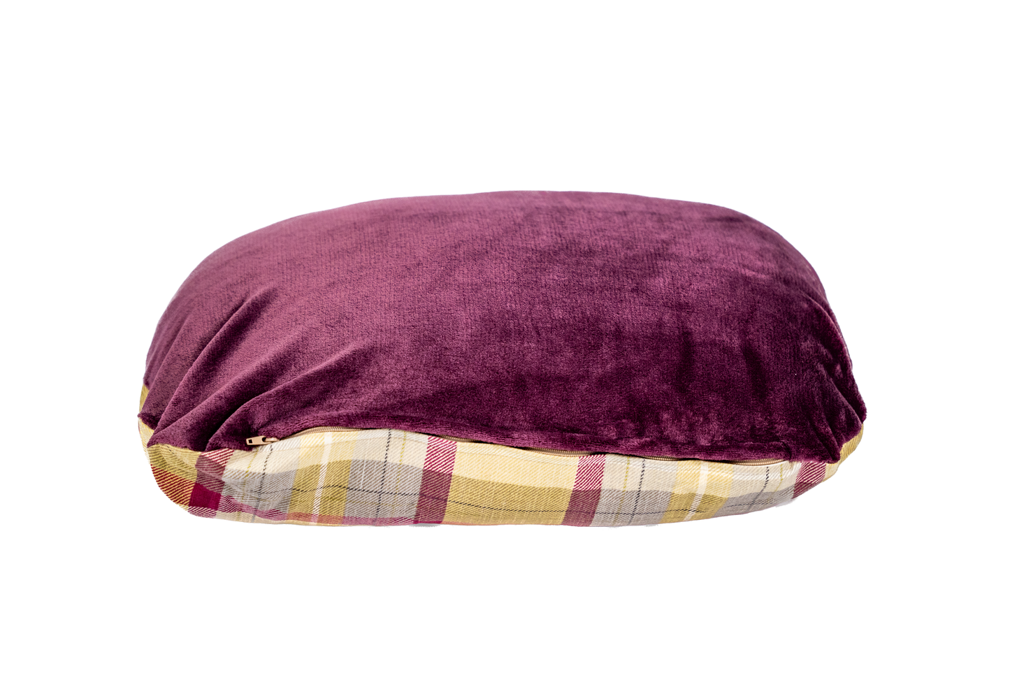 Checked Cave Dog Bed