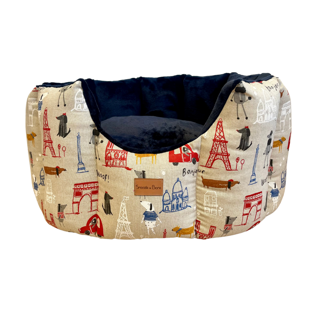 Paris Dogs Dog Bed