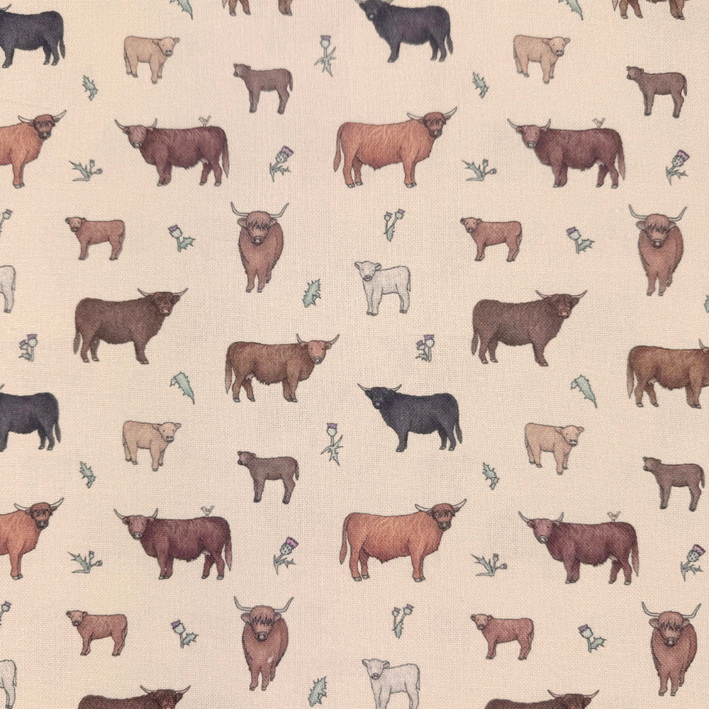 Highland Cow Crate Cover