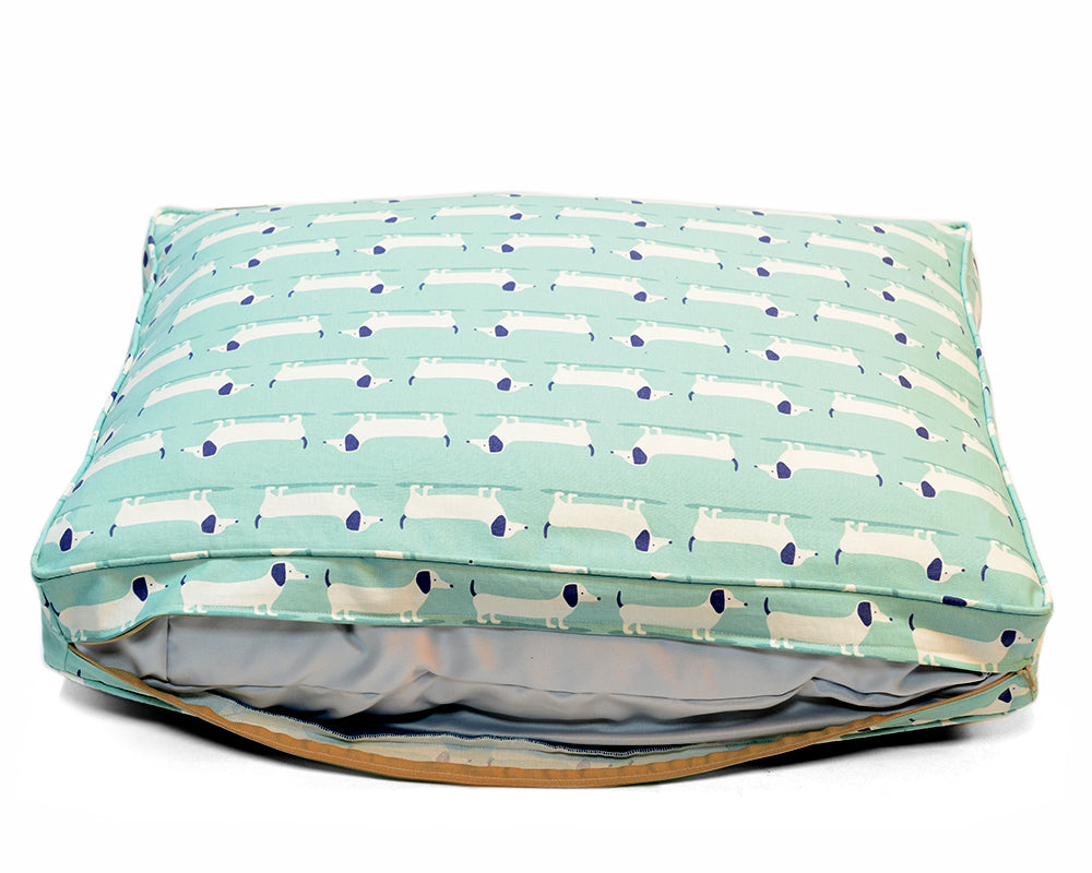 Blue Daxi Hand-Made Flat Dog Bed