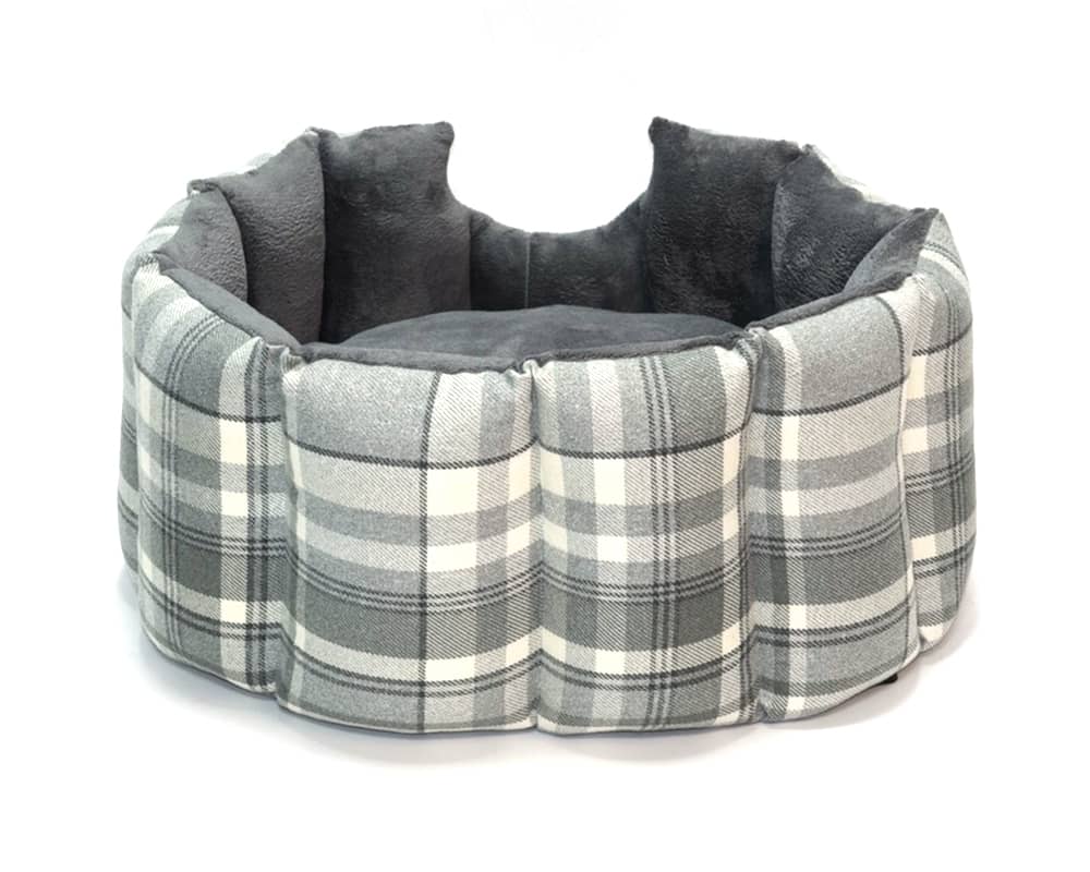 Tartan Hand-Made Cave Dog Beds