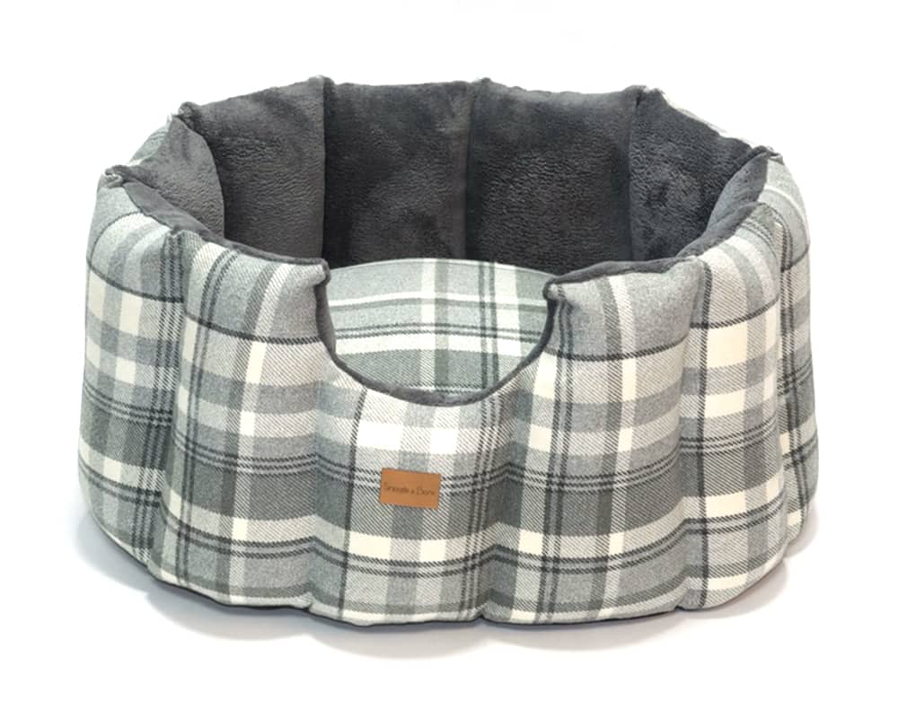 Tartan Hand-Made Cave Dog Beds