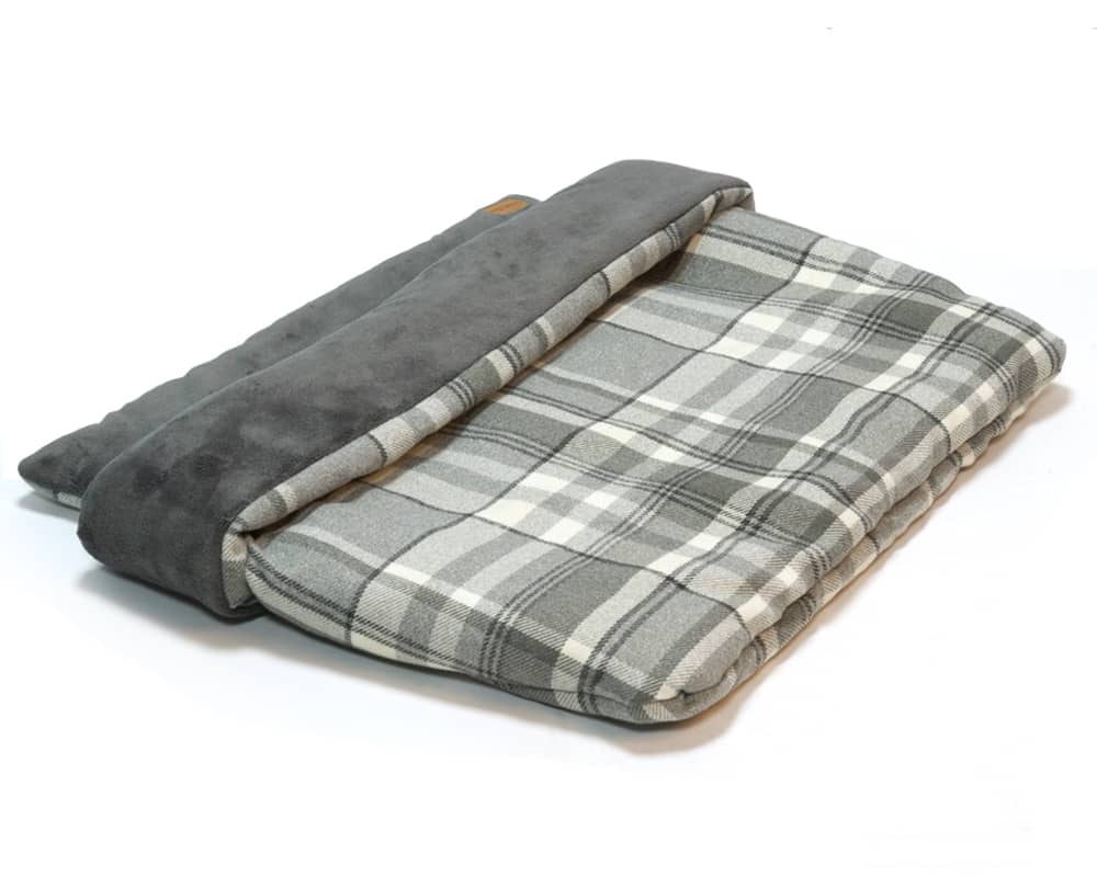 Grey Tartan Hand-Made Snuggle Sack