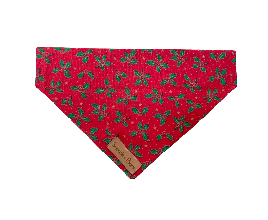 Red Holly Bandana