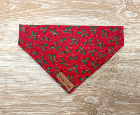 Red Holly Bandana