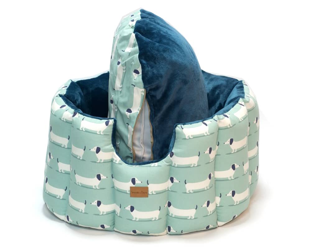 Blue Daxi Hand-Made Cave Dog Bed