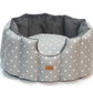 Grey Spot Hand-Made Cave Dog Bed