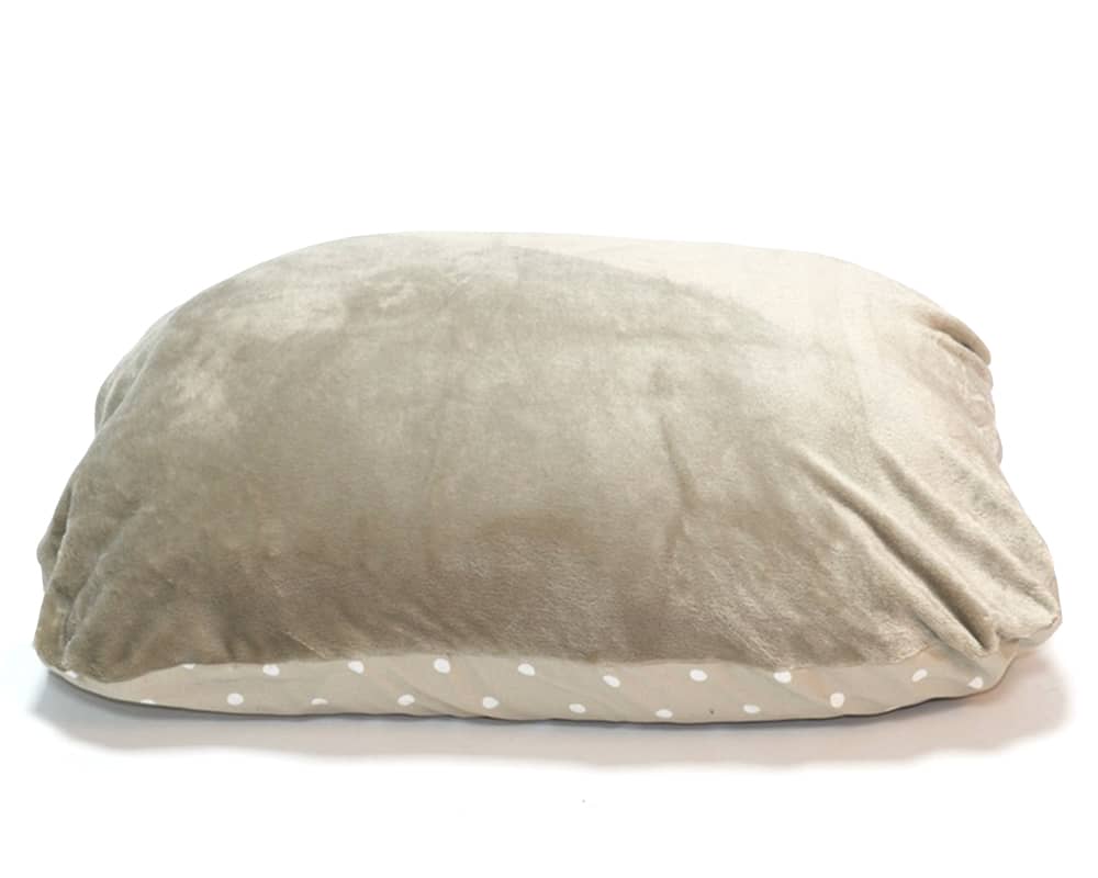 Taupe Spot Hand-Made Cave Dog Bed
