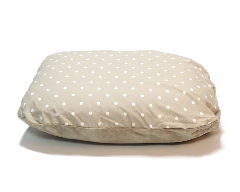 Taupe Spot Hand-Made Cave Dog Bed