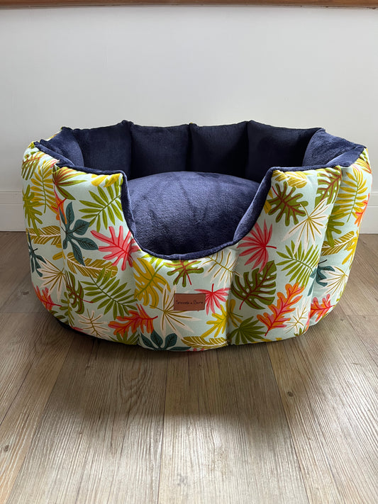 Leafy Hand-Made Cave Dog Bed