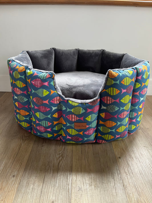 Fishy Hand-Made Cave Dog Bed
