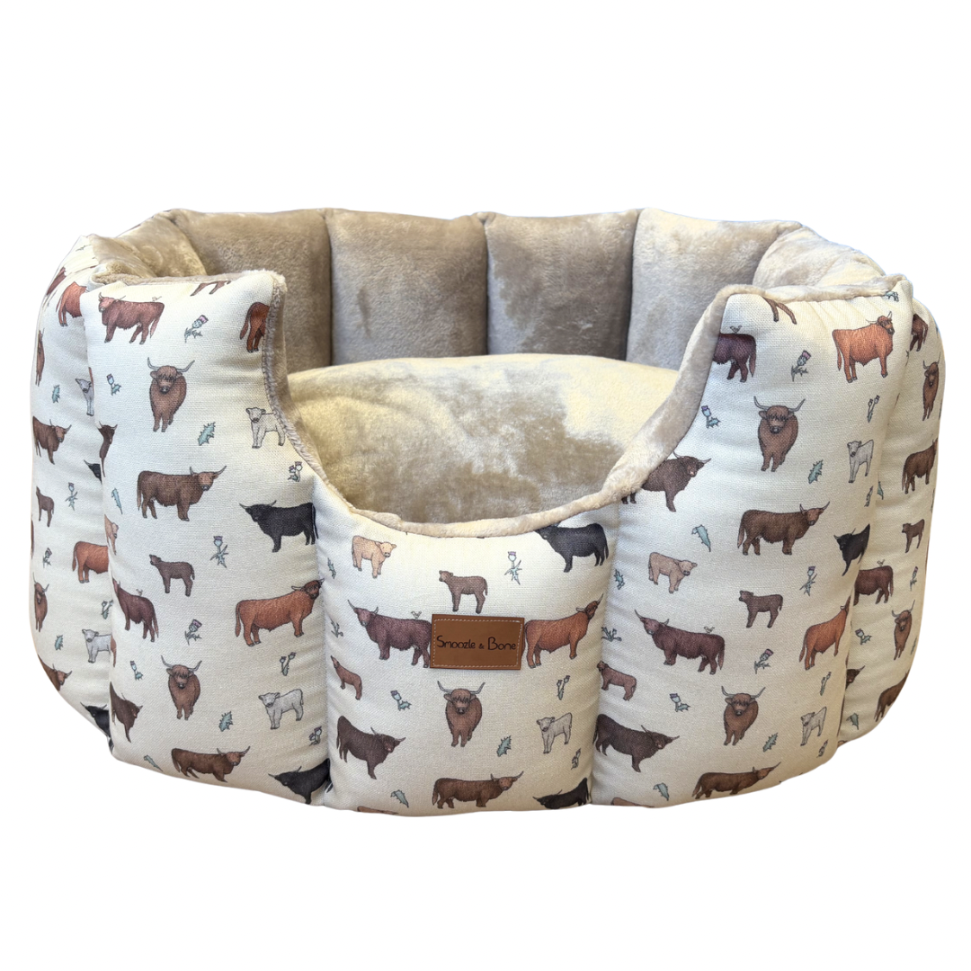 Highland Cow  Cave Dog Bed