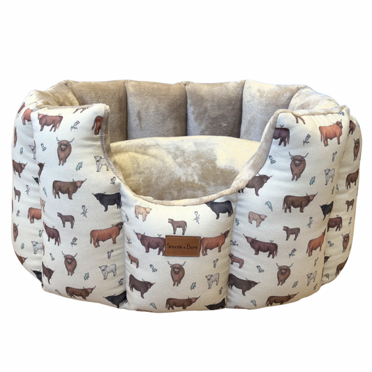 Highland Cow  Cave Dog Bed