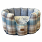 Blue Tartan Cave Bed