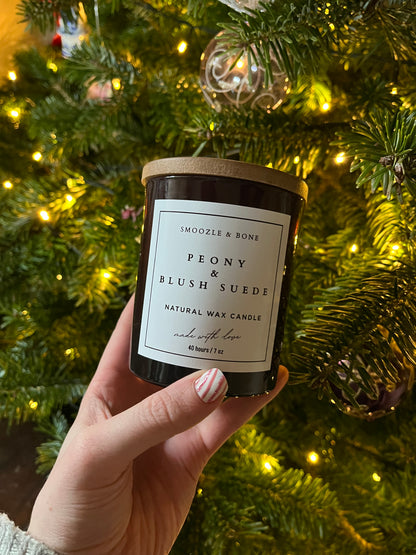 Peony & Blush Suede Candle
