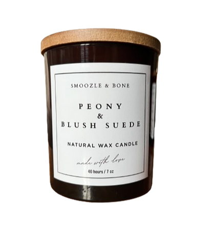 Peony & Blush Suede Candle