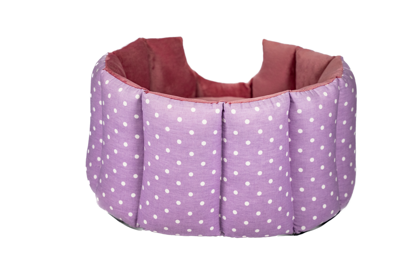 Lilac Spot Hand-Made Cave Dog Bed