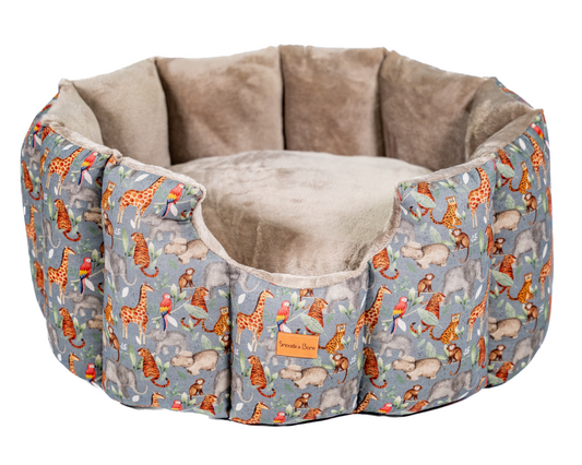 Jungle Hand-Made Cave Dog Bed