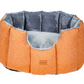 Orange Tweed Cave Bed