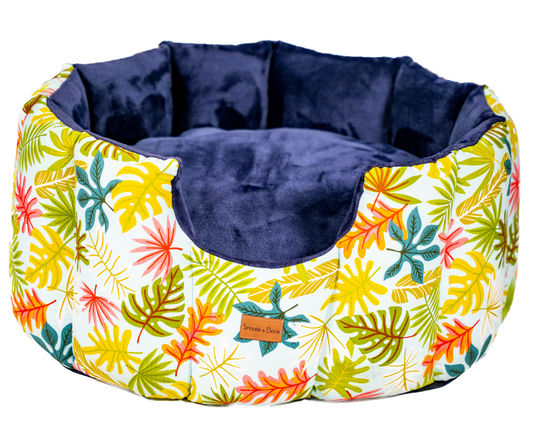 Leafy Hand-Made Cave Dog Bed