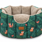 Fox & Fern Cave Dog Bed