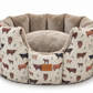 Highland Cow  Cave Dog Bed