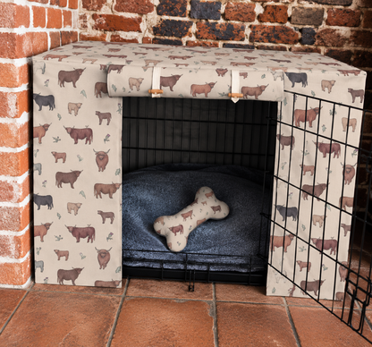 Highland Cow Crate Cover