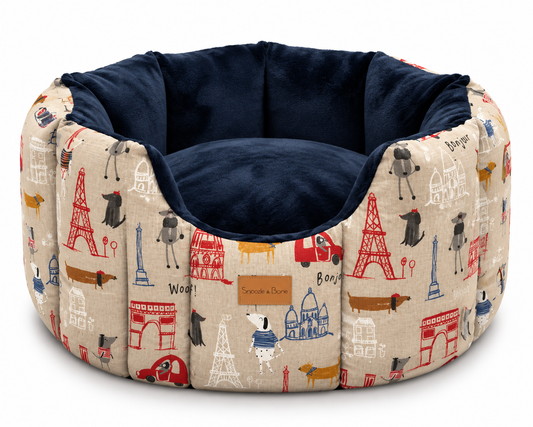 Paris Dogs Dog Bed