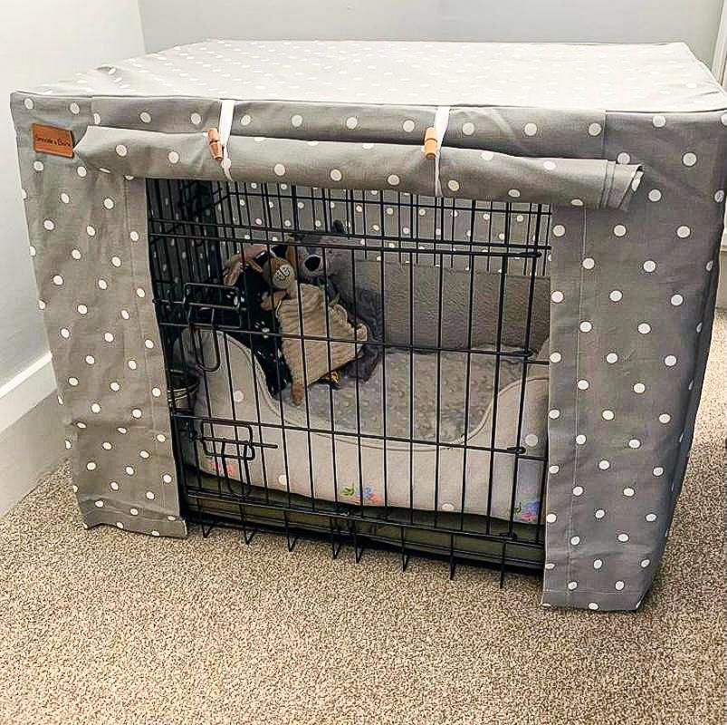 Illustration of Custom Dog Crate Cover With Velcro Closure
