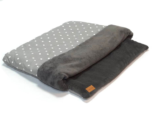 Grey Spot Hand-Made Snuggle Sack