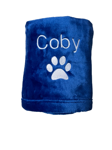 Royal blue Coby Fleece Blanket