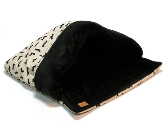 Black Dachshund Hand-Made Snuggle Sack