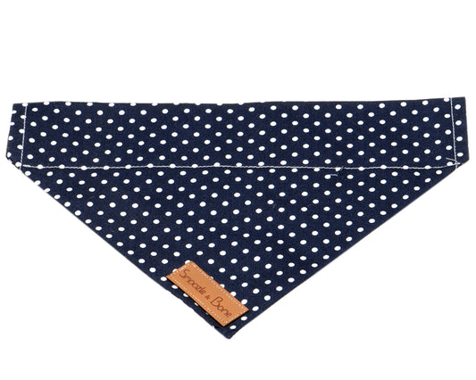 Navy Dotty Bandana